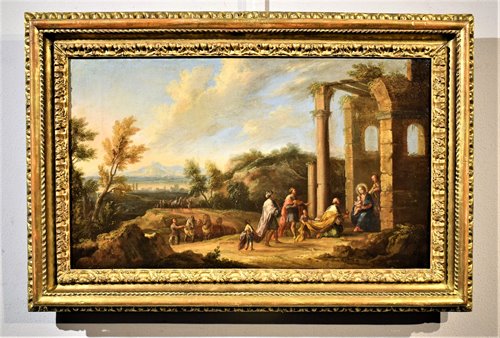 Paesaggio arcadico con Adorazione dei Magi